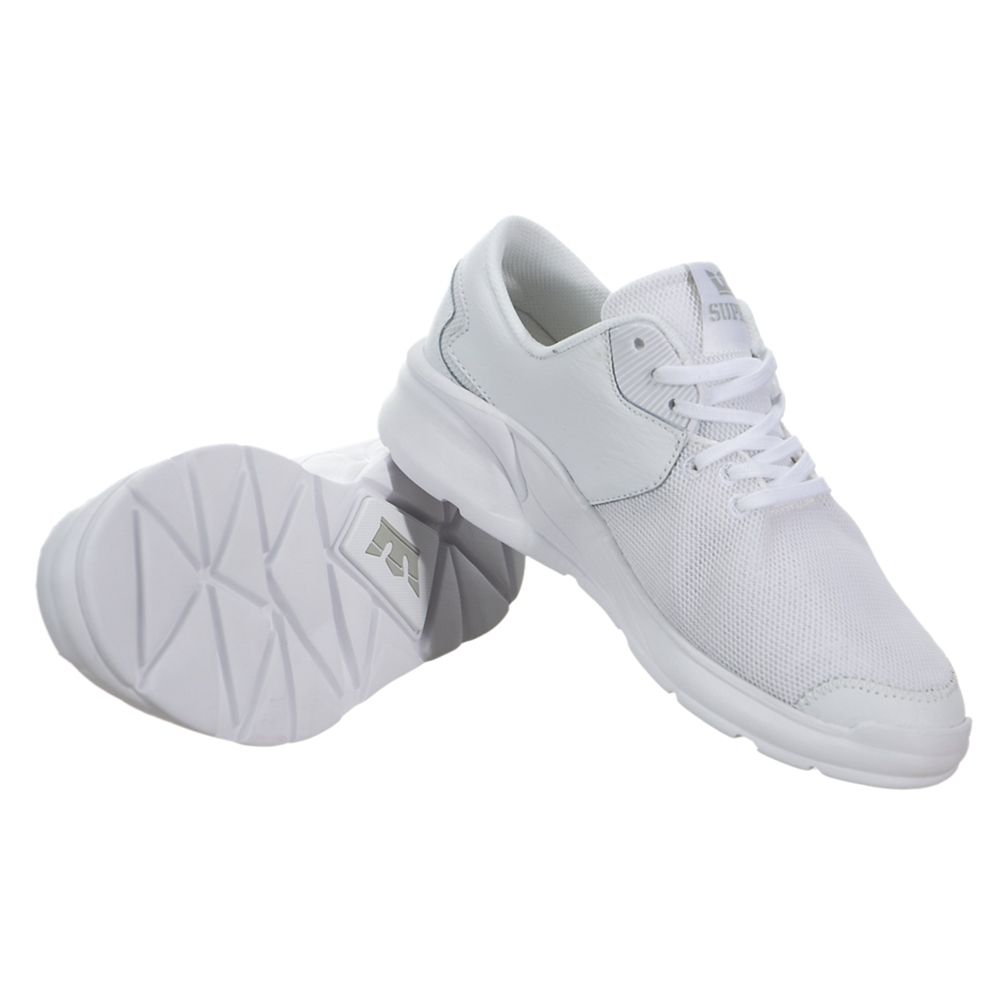 Chaussures Running Supra Noiz Blanche White/White Femme | FPR-39698493